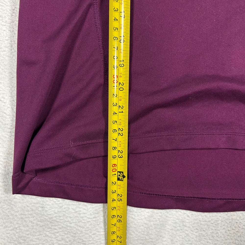 Nike Running Pullover Women S Purple Dri-FIT 1/4 Zip Reflective Stripe - Picture 7 of 7